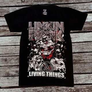 คอลูกเรือเสื้อยืดผ้าฝ้าย คุณภาพสูง พิมพ์ลาย NTS LINKIN PARK ROCK BAND LIVING 12R125S-5XL