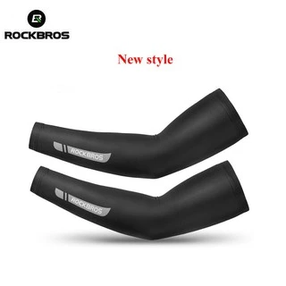 ROCKBROS กางเกงขายาวสำหรับขี่จักรยาน UV ปลอกขารัดกล้ามเนื้อ แถบยางซิลิโคน UPF50+