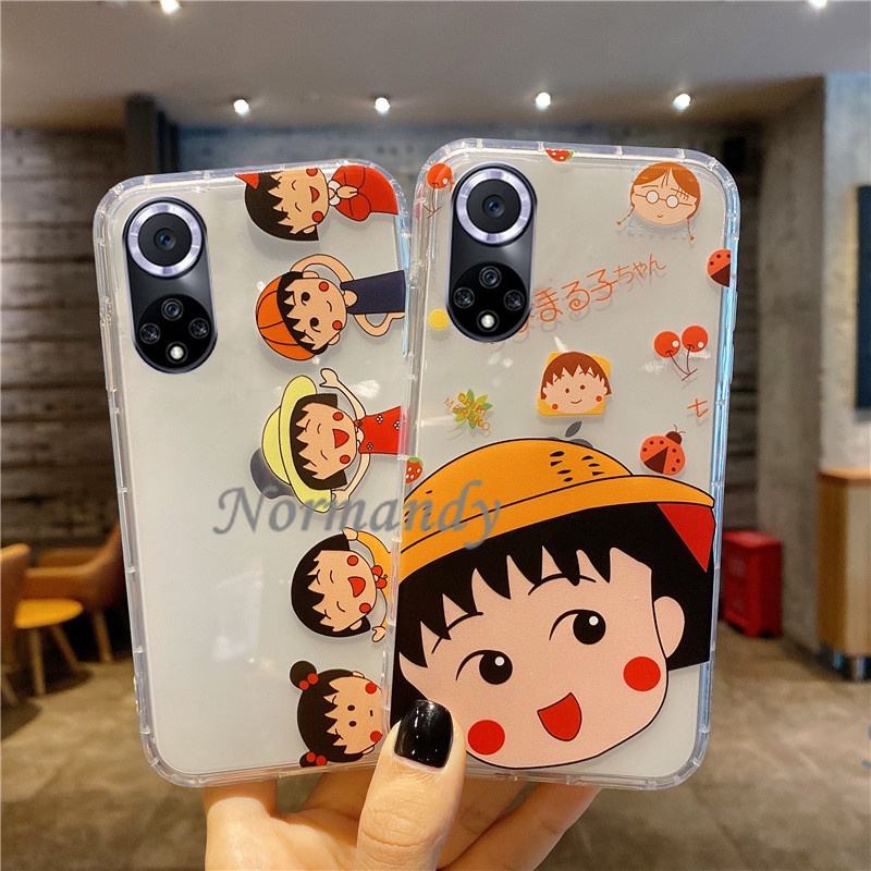เคสโทรศัพท์ Huawei Nova 9 / 8i / 8 / 7i / 7 / 7SE 2021 New Phone Case Cute Cartoon Chi-bi Maruko Transparent Casing TPU Back Cover เคส