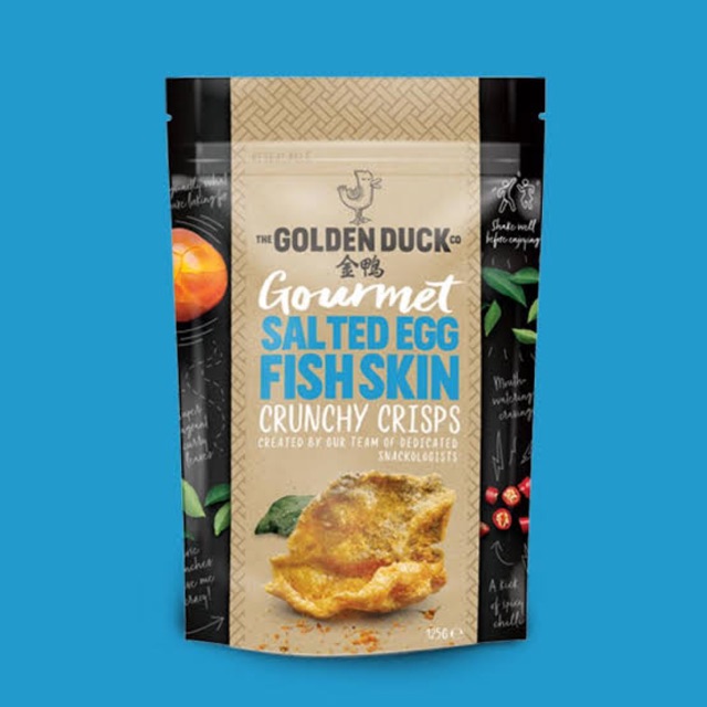 พร้อมส่ง The Golden Duck Gourmet Gourmet Salted Egg Yolk Fish Skin, 125g