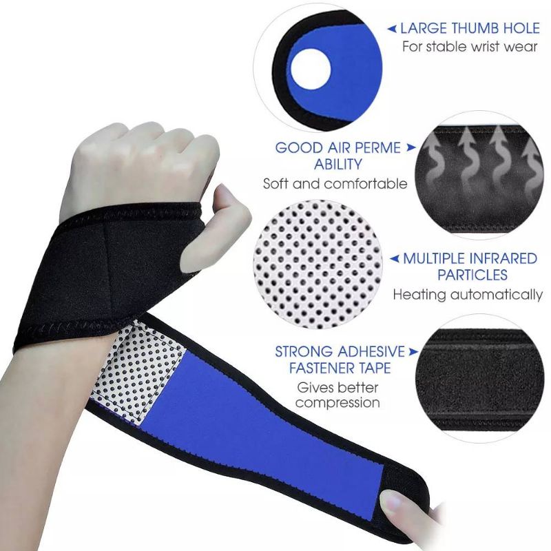 พันข้อมือ แบบอุ่น ราคาต่อ1ข้าง wrist support warm Infrared อุปกรณ์พยุงข้อมือ อุ่น self warm กระตุ้นการไหลเวียน