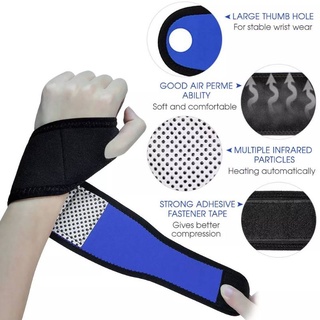 พันข้อมือ บรรเทาปวดข้อมือ wrist support warm Infrared อุปกรณ์พยุงข้อมือ ให้ความรู้สึกอุ่น warm ลดปวด กระตุ้นการไหลเวียน