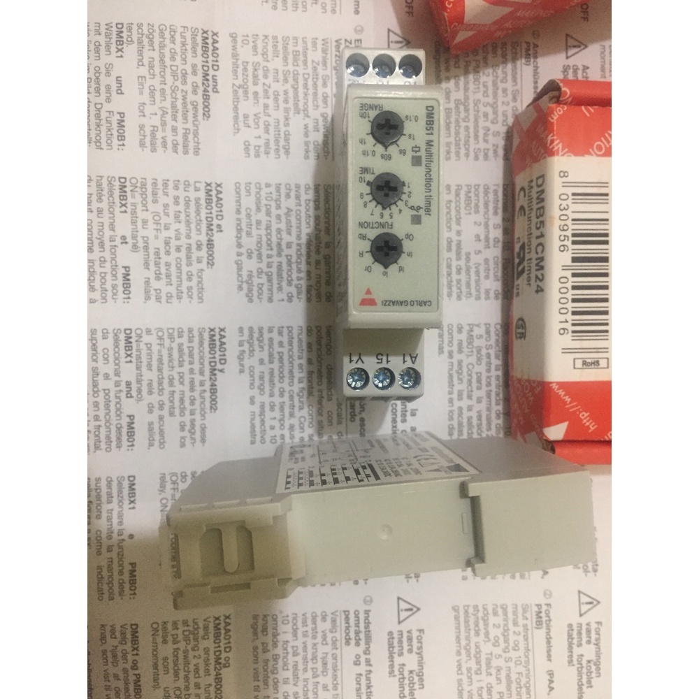 HB CARLO GAVAZZI รีเลย์เวลา DMB51CM24 24-240VAC 50-60HZ