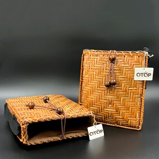 กระเป๋าสาน Hand Made OTOP ทรง Vintage เท่ๆ คูลๆ ของดี OTOP ทุกใบทำจากมือทั้งหมด สานใบต่อใบ