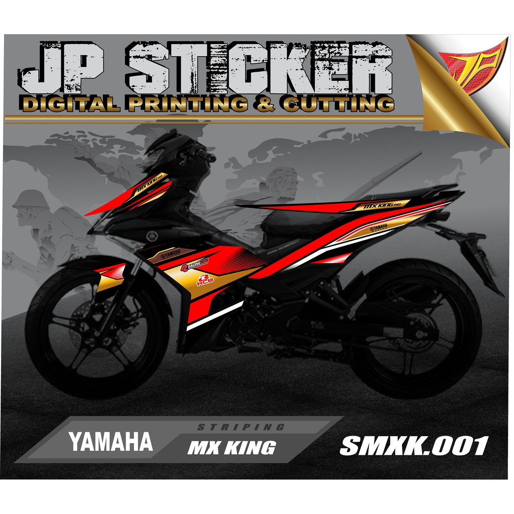 สติ๊กเกอร์ Mx king, MX KING JP 16 Motorcycle Striping Variations