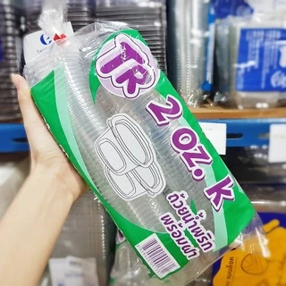 ถ้วยน้ำจิ้ม ใส ตัวติดฝา ขนาด 1-2 (oz)ออนซ์ รุ่น TR ขนาด 3 ออนซ์ รุ่น TL บรรจุ 50 ใบ