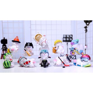 Vivi cat Helmet Series Popmart Blind Box – โมเดลแมว ฟิกเกอร์ กล่องสุ่ม