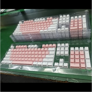 คีย์แคป keycap ปุ่มคีย์บอร์ด สำหรับ machanical keyboard 104 คีย์ อ่านรายละเอียดก่อนซื้อ (พร้อมส่งจากไทย)