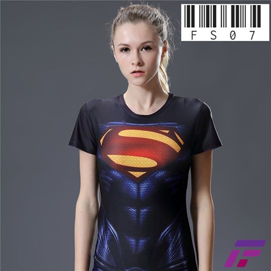 เสื้อออกกำลังกาย เสื้อกีฬา funtastic47 - Supergirl Six Pack Edition #19