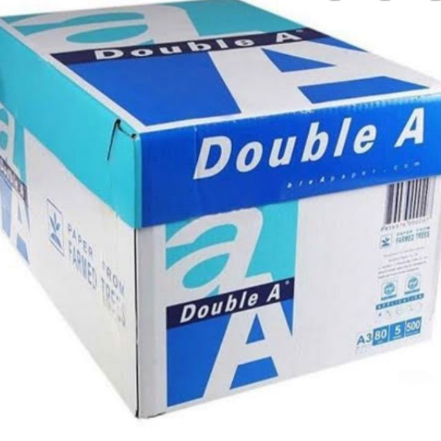 กระดาษถ่ายเอกสาร Double a Brand A3 80gsm.