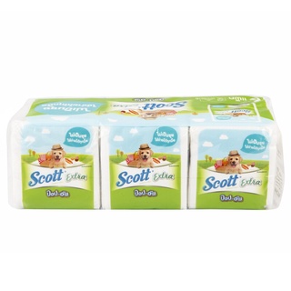 กระดาษชำระ ชนิดป๊อป-อัพ สก๊อตต์   86 แผ่น แพ็ค 6 ห่อ กระดาษทิชชู Pop-up toilet paper, Scott, 86 sheets, pack of 6