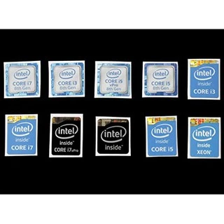 สติ๊กเกอร์ #SET1✨Intel Core i3,i5,i7,i9 Gen 1-6 ✨ Sticker ตกแต่ง PC Notebook 🆒 ของหายาก ราคาถูก 🆒