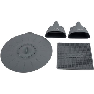 Instant Pot Official Starter Accessories Set - Pair of Mini Mitts, Heat Resistant Mat/ Pot Holder &amp; Suction Sealing Lid