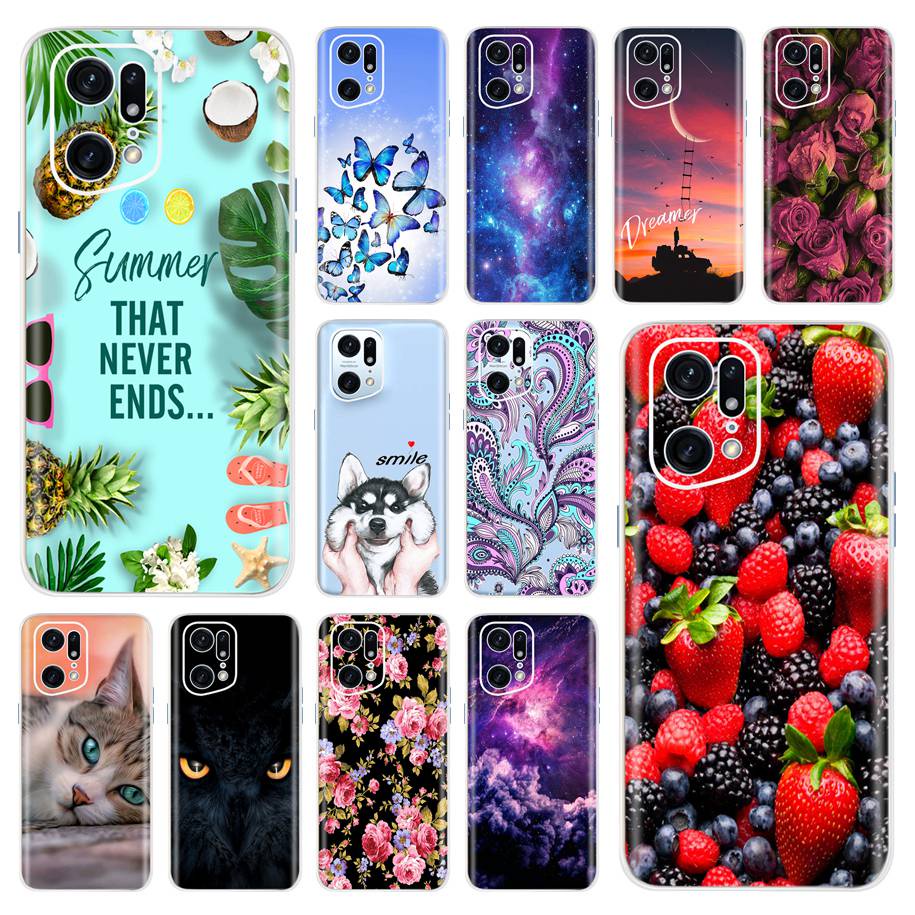 เคสซิลิโคนนิ่ม พิมพ์ลาย สําหรับ Oppo Find X5 Pro Oppo Find X5 Pro PFEM10 CPH2305 PFFM20 FindX5 Pro 6