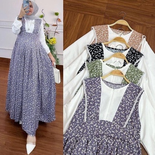 Lavila Dress Maxy The Latest Mother Motif Gamis ชุดเดรส สําหรับวัยรุ่นผู้หญิง นําเข้าจากออริ 2022