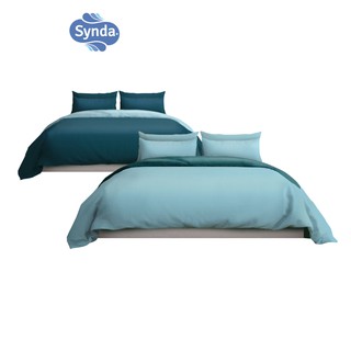 Synda ผ้าปูที่นอนรัดมุม Cotton Satin 500 เส้นด้าย รุ่น PLENARY LIGHT BLUE,PLENARY LAPIS