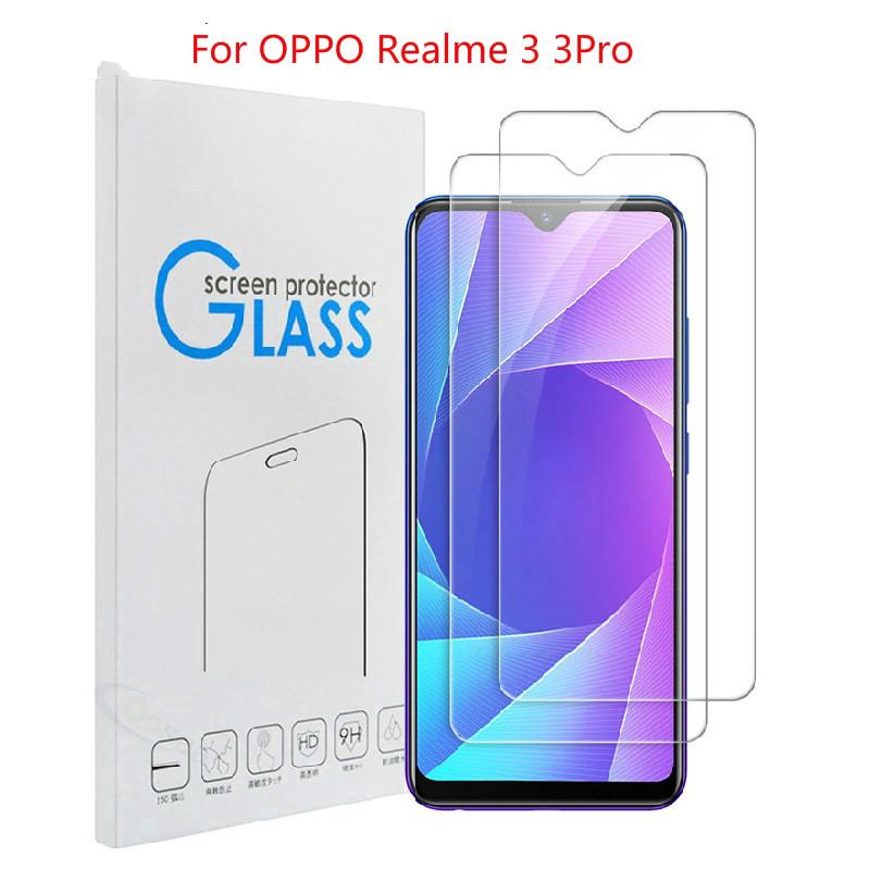 ฟิล์มกระจกนิรภัย 2 ชิ้นสำหรับ OPPO realme 3 3 Pro 2 Pro