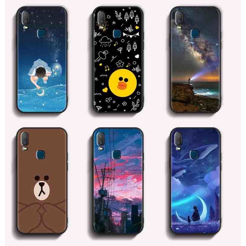 Softcase VIVO 1806 V11i Anticrack เคส TPU คุณภาพสูง ป้องกันเต็มรูปแบบ ยางซิลิโคน สีดํา