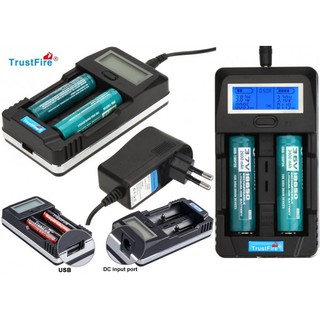 เครื่องชาร์จถ่าน Trustfire TR-011 หน้าจอแบบDigital Smart USB Battery 2ช่องชาร์จ