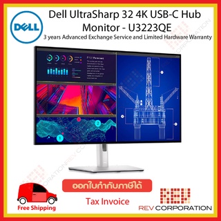 U3223QE Dell UltraSharp U3223QE 32  4K 3840 x 2160 at 60 Hz USB-C Hub Monitor - U3223QE Warranty 3 Year