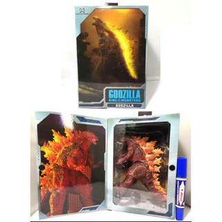 firstbuy_ โมเดล NECA Godzilla: King of the Monsters สีแดง Fire Burning Gojira Figure ของเล่นสะสม(งานกล่อง)