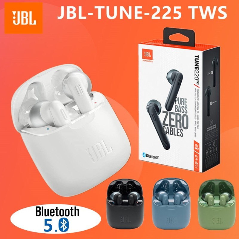 หูฟังบลูทูธJBL Tune 225TWS | Truly Wireless Earbuds headphones