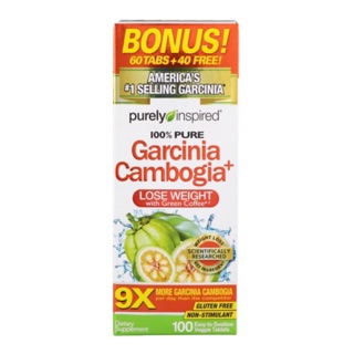 🔥SALE🔥Purely Inspired Garcinia Cambogia  100 tablets สารสกัดจากส้มแขก ลดน้ำหนัก