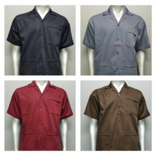 เสื้อช่าง ช็อป แขนสั้น ผ้าซุปเปอร์คอม พร้อมส่ง