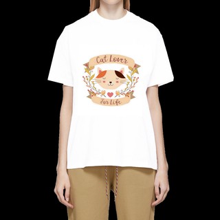 เสื้อลายแมว เสื้อยืด เสื้อยืดลายแมว เสื้อยืดสกรีนลายการ์ตูน แมว TDN54