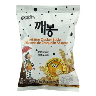 พาลโดขนมอบกรอบรสงาอบน้ำผึ้ง 70กรัม Paldo Roasted Sesame Paste Honey 70g.