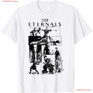 แฟชั่นที่กำหนดเอง ฮีโร่พลังเทพเจ้า มาร์เวลคอมิกส์ Marvel Eternals Ink Panels T-Shirt เสื้อยืดพิมพ์ลาย เสื้อคอกลม เสื้อยื