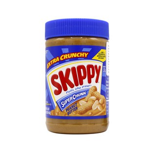 Skippy Super Chunk Peanut Butter 462gm  สกิปปีเนยถั่วสูตรซุปเปอร์ก้อน 462 กรัม