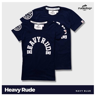 rudedog เสื้อคอกลม  ชาย หญิง  รุ่น Heavy สีกรม