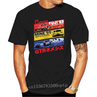 เสื้อยืดผ้าฝ้ายพิมพ์ลายขายดี เสื้อยืด พิมพ์ลายรถยนต์ Nis GTR History Skyline GT-R R34 แฟชั่น 2022