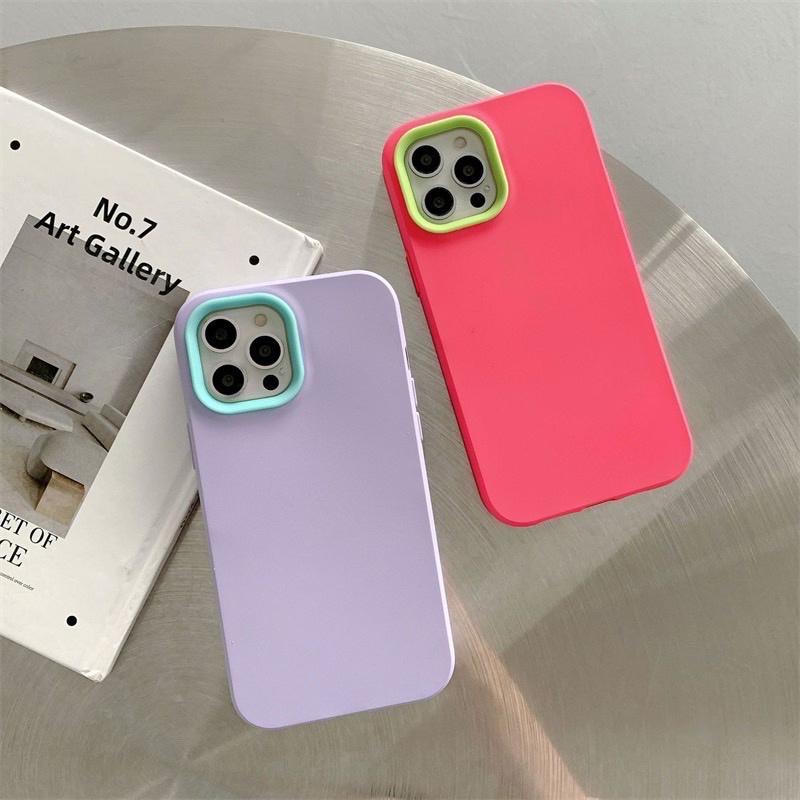 poppa เคสประกบ สีพื้นมาใหม่ เคสโทรศัพท์สำหรับรุ่น 14 / 14PRO /14MAX 14PROMAX 15/15PROMAX #028