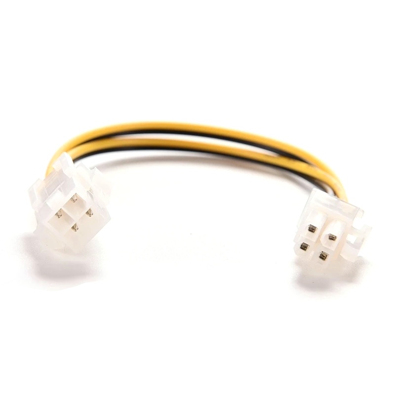 Fun 20 ซม.8 นิ้ว ATX 4 Pin ชาย 4Pin หญิง PC CPU Power Extension อะแดปเตอร์สายไฟเชื่อมต่อ