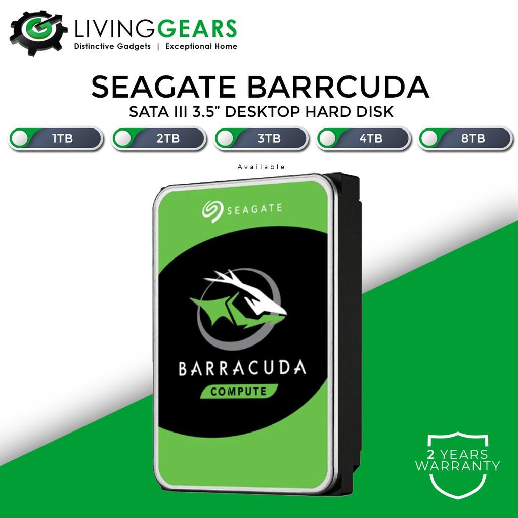 Seagate Barracuda SATAIII 3.5" Desktop Hard Disk (1TB/2TB/3TB/4TB/8TB)