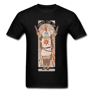 [S-5XL] เสื้อยืดผ้าฝ้าย 100% พิมพ์ลาย Sun Knight Dark Soul แฟชั่นผู้ชาย เกมเมอร์