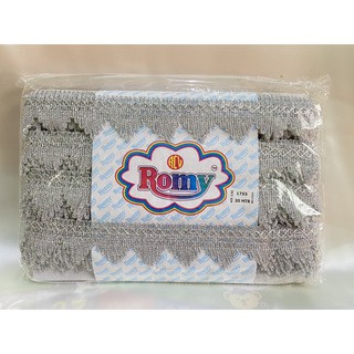 ดิ้นทอง Romy No.1755 แถบผ้า ริบบิ้น แถบดิ้น​ ดิ้นอินเดีย ลายภูเขามงคง เทปตกแต่ง เทปลูกไม้ดิ้นทอง [20 เมตร]