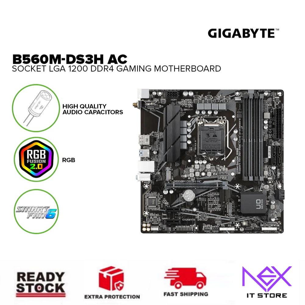 Gigabyte B560M DS3H AC MOTHERBOARD