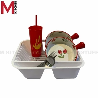 M KITCHEN 954 ชั้นวางจาน ชั้นคว่ำจาน พลาสติก ขนาด25x31x9 ซม (C0)