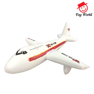 เครื่องบินเป่าลม สีขาว สำหรับเด็ก ขนาด 45x56 ซม. (2 ชิ้น)