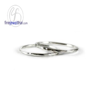 Finejewelthai แหวนคู่-แหวนทองคำขาว-แหวนแต่งงาน-พร้อมใบรับรอง-Couple-Wedding-Ring - RC122900