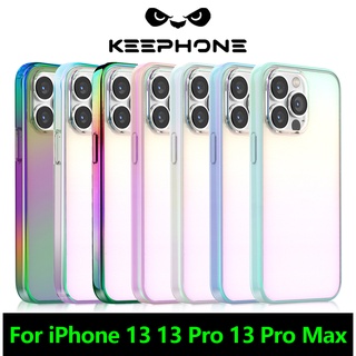 Keephone ใหม่ เคสโทรศัพท์มือถือ TPU PC แบบใส คุณภาพสูง สีรุ้ง สําหรับ iPhone 13 13 Pro 13 Pro Max