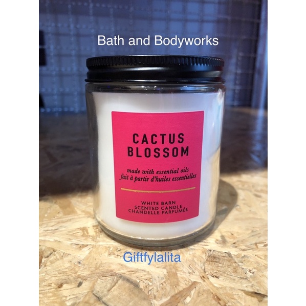 Bath and Bodyworks เทียนหอม กลิ่น Cactus Blossom ของแท้ 💯%