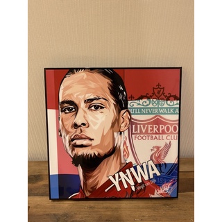 VIRGIL VAN DIJK กรอบรูป ตกแต่งห้อง ตกแต่งบ้าน  งานอาร์ต พร้อมติดตั้งขึ้นผนัง