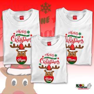 Christmas Cute Deer Mask Quarantine Family Shirt (sold per piece) Unisex Tshirt 471