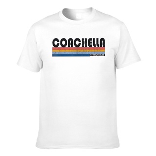 เสื้อยืดลําลอง แขนสั้น พิมพ์ลาย Coachella Ca 1980S สไตล์วินเทจ แฟชั่นฤดูร้อน สําหรับผู้ชาย