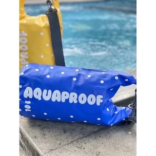 { ขายดี พร้อมส่ง } 🌴💙 กระเป๋ากันน้ำ AQUAPROOF 10L รุ่นลายจุด สีสันสดใส สีสดโดดเด่นถ่ายรูปสวย