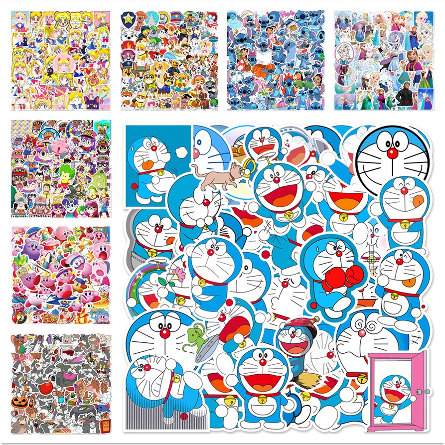 สติกเกอร์ ลายตัวละครอนิเมะคลาสสิก สําหรับตกแต่งโทรศัพท์มือถือ แล็ปท็อป หมวกกันน็อค 50 ชิ้น